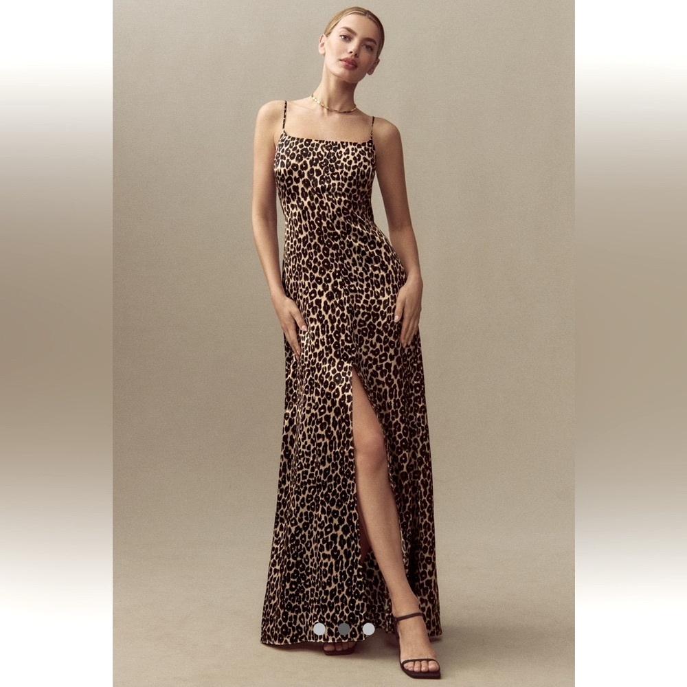 Reformation Selah Leopard Print Maxi Dress (Leo)